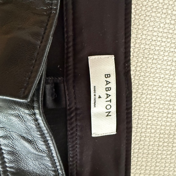 Black leather pants - Picture 3 of 3